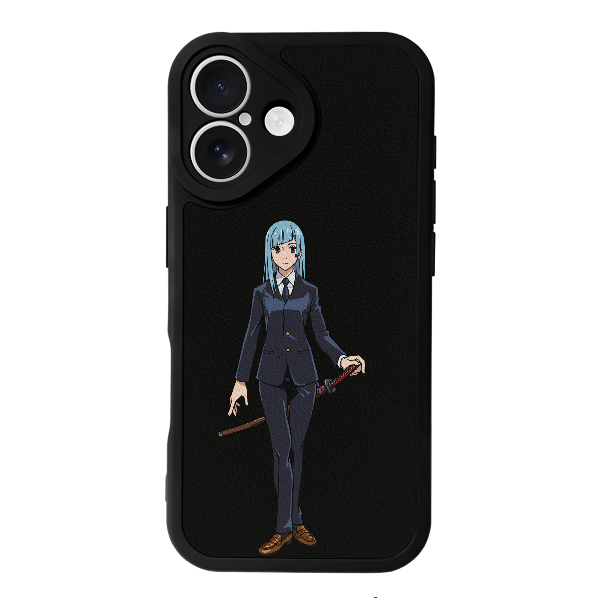 （画像用） 呪術廻戦 Jujutsu Kaisen 【iPhone 16シリーズ対応】シリコンスマホケース（レザー調） 材質：シリコン